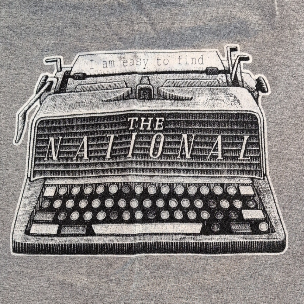 The National - I Am Easy To Find / Heather Gray Tee, Size XL